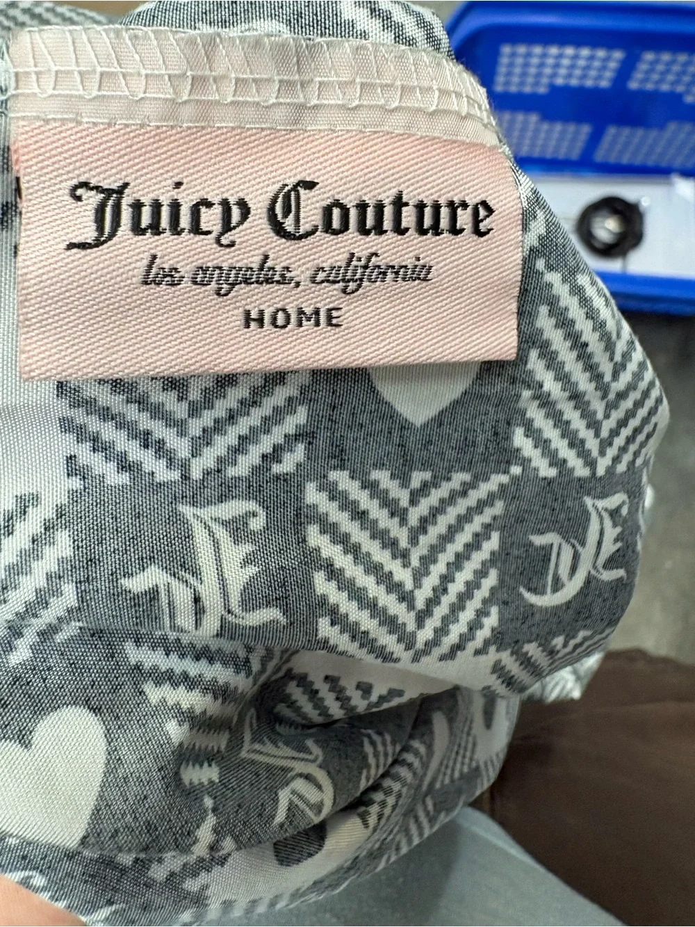Juicy Couture Brand Checkered Single Standard Pillow Case